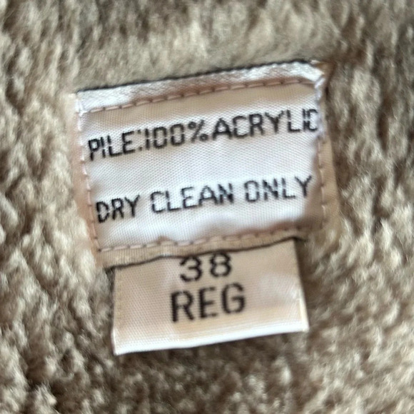 Vtg 80's Oleg Cassini FLEECE Lined Double Breasted TRENCH Over Coat RAIN Coat - Picture 5 of 8